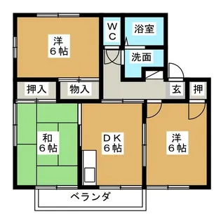 セジュール曙 B棟【2階】の間取り