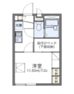 レオパレスサカエ【2階】の間取り