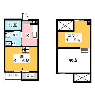 ウィーン・ベル【1階】の間取り