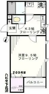 Habit@下北沢【2階】の間取り