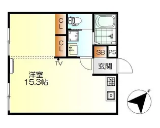M・テラス広白石【2階】の間取り