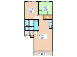 リヴァージュ【4階】の間取り