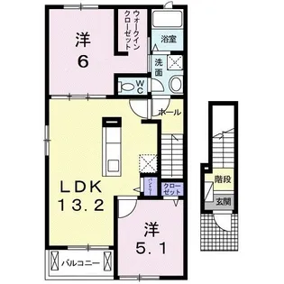 Saison NAKAGAWA【2階】の間取り