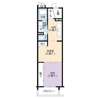 URアーバンラフレ星ヶ丘【5階】の間取り