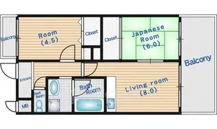 サンライズマンション【1階】の間取り