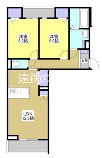 グラン・ルミエール【1階】の間取り
