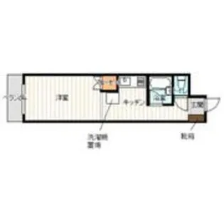 サン黒髪【1階】の間取り