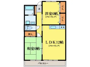 第2春日ハイツ【4階】の間取り