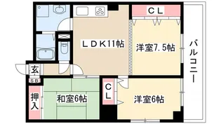 マンション葵【2階】の間取り
