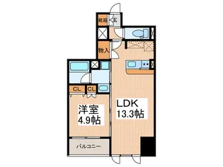 ラフィネスサマン【4階】の間取り