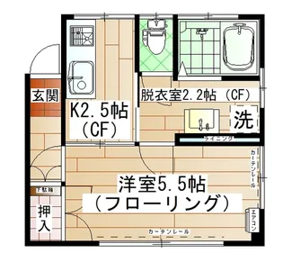 セレストアズール【2階】の間取り