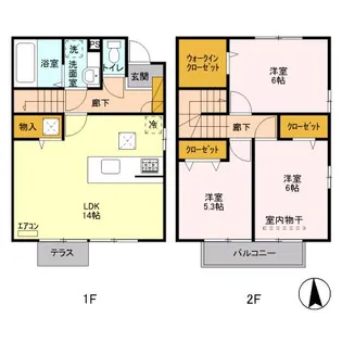 FIRST・BRANCH Bの間取り