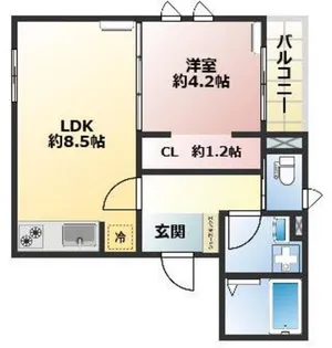 Artsフジミダイ【4階】の間取り