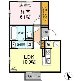 エバーハウス【1階】の間取り