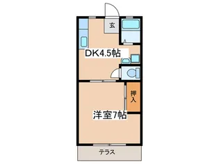 ガーデンハイツ【1階】の間取り