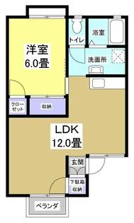 リヴェールA【1階】の間取り