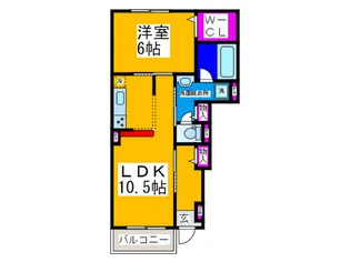 サンリット・レジデンスI【1階】の間取り