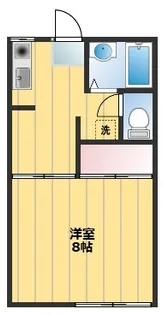 第二稲荷山ハイツB【1階】の間取り