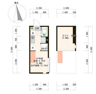 FIKA東武練馬【1階】の間取り