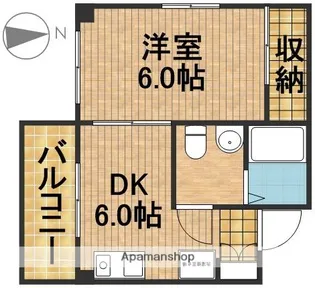 ホームズハタゴ【3階】の間取り
