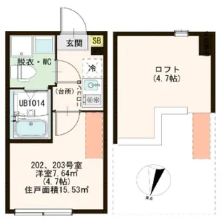 森テラス 青井【2階】の間取り
