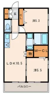 アドーニス【3階】の間取り