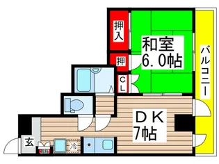 グローバル壱番館【3階】の間取り