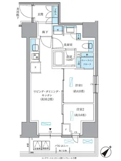 パークアクシス東日本橋【2階】の間取り