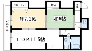 八文字館【3階】の間取り