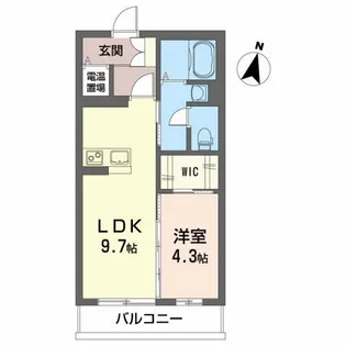 Blue Rose【2階】の間取り