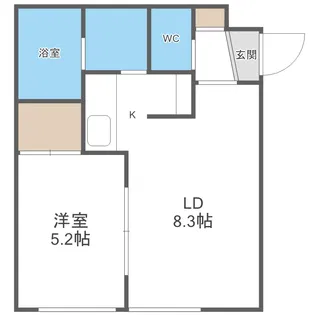 モコブラック【4階】の間取り