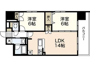 ウイング宝町サード【2階】の間取り