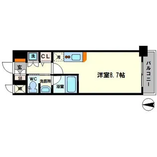 エヴァステージ梅田WEST【6階】の間取り
