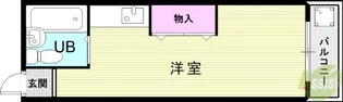 フラワーマンション【5階】の間取り