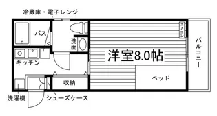 ベレール富町【1階】の間取り
