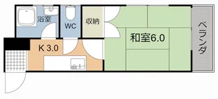 キャッスル竹井【1階】の間取り