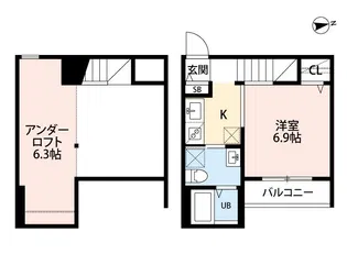 mocos(モコス)【1階】の間取り