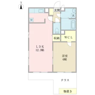 ジュールエストI【1階】の間取り
