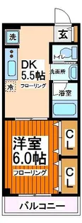 ドミールMORI【1階】の間取り