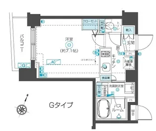 フェニックス西蒲田【5階】の間取り