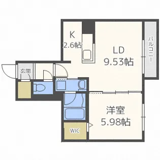 プランドールルノン北1条【3階】の間取り
