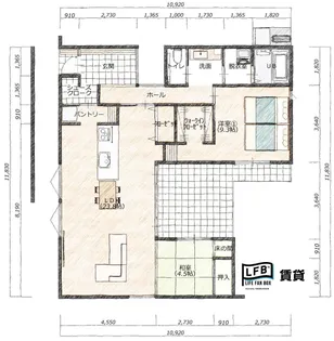 LFB Premium維新公園【1階】の間取り