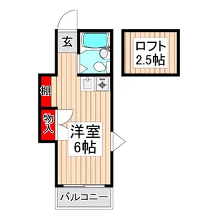 シャルムK【1階】の間取り