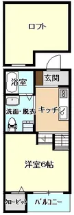 ブランドール黒石【1階】の間取り