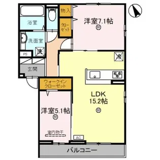 Avancee鳳【3階】の間取り
