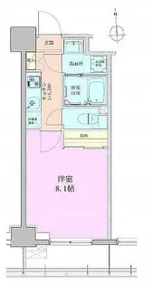 八丁堀レジデンス壱番館【4階】の間取り
