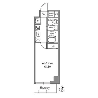 DeLCCS梅屋敷【3階】の間取り