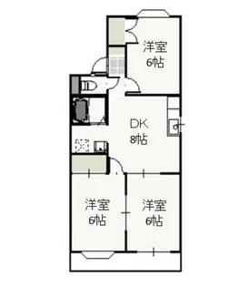 グリーンピア【1階】の間取り