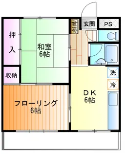 ハイツこもがわ【1階】の間取り
