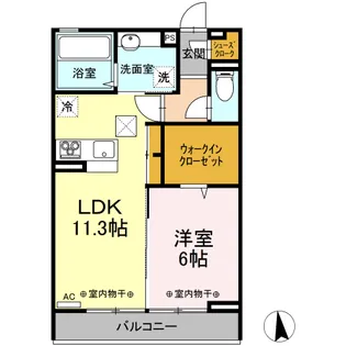 ブランキューブ【1階】の間取り